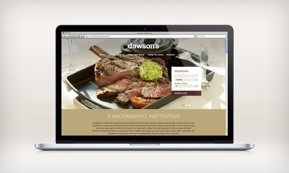 Dawson’s Steakhouse Website