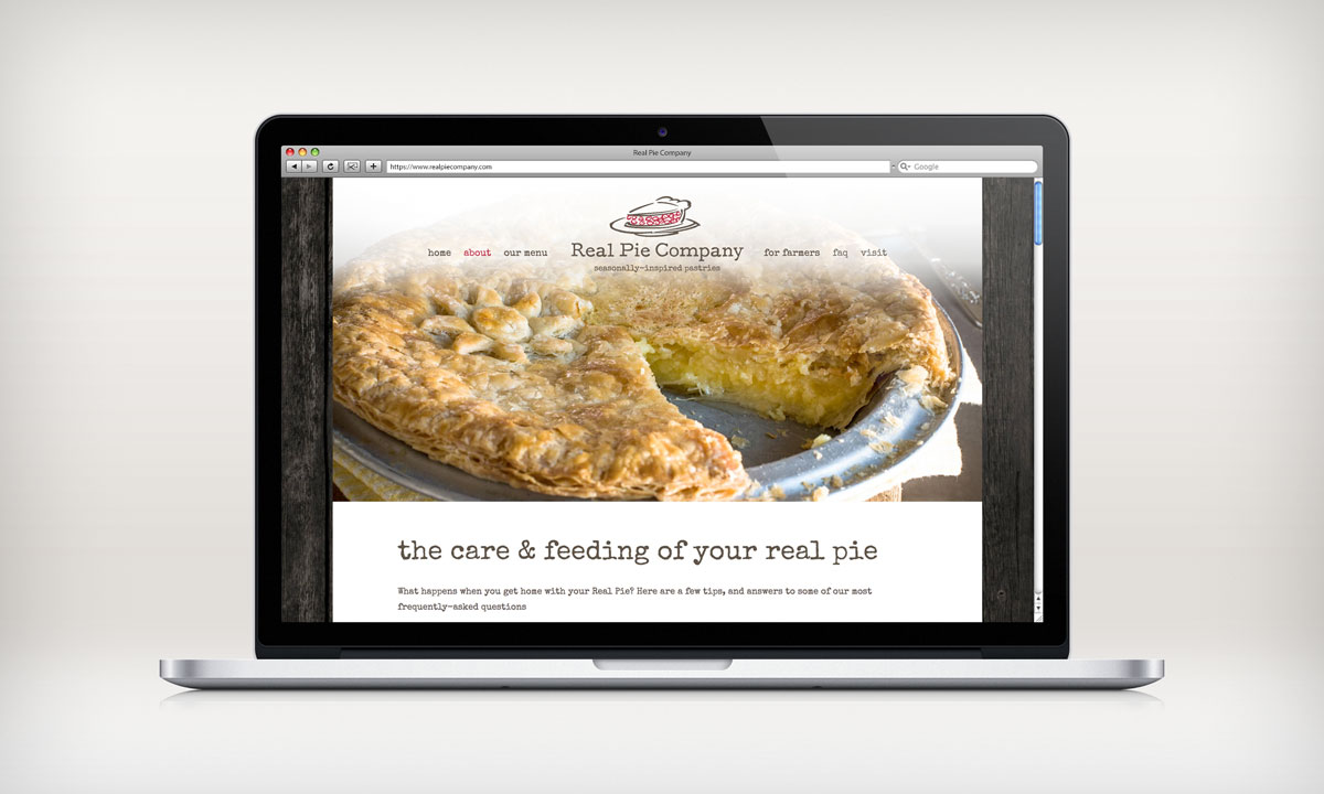 Real Pie Company Website